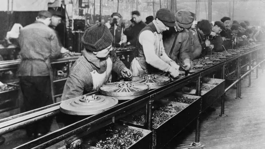 Ford assembly line, 1913