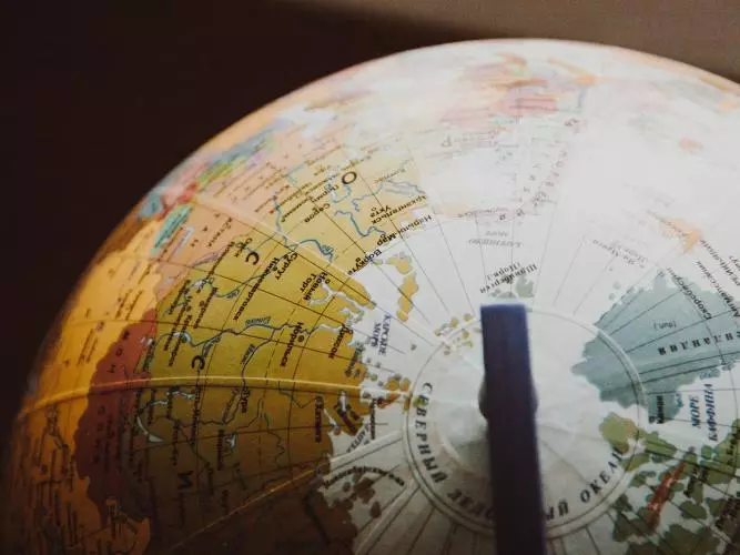 desk globe on shallow focus lens 335394