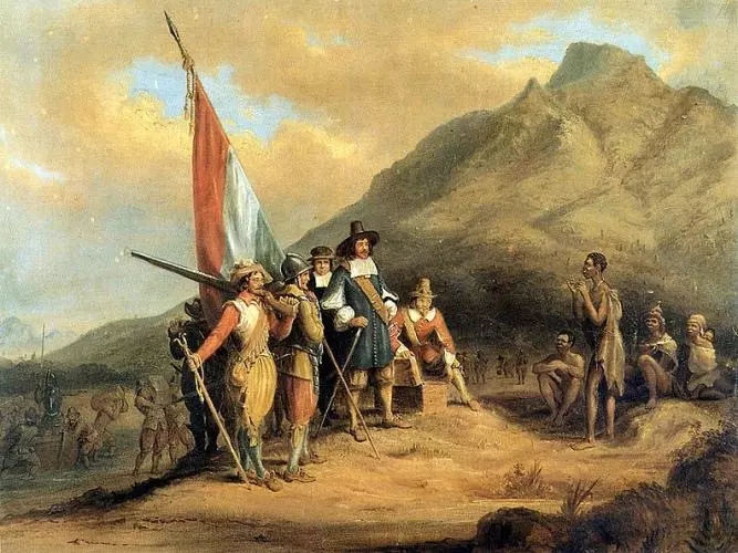 793px charles bell  jan van riebeeck se aankoms aan die kaap