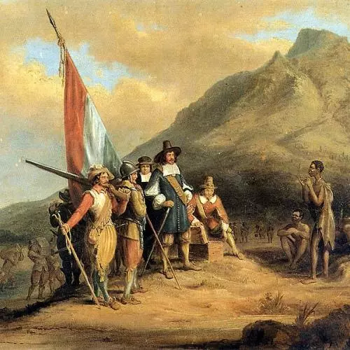 793px charles bell  jan van riebeeck se aankoms aan die kaap