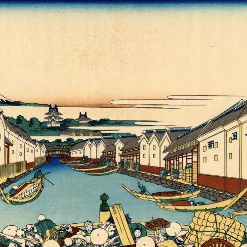 nihonbashi bridge in edo rice broker