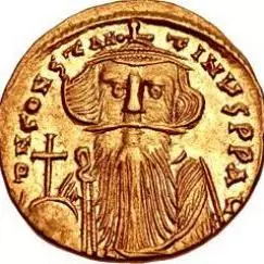 solidus constans ii obverse